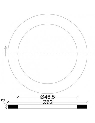 GUARNIZIONE PER BOCCHETTONE IN GOMMATELA  1.1/2