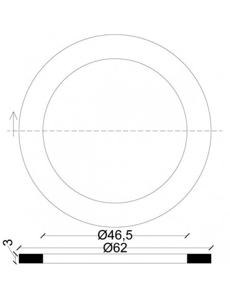 DICHTUNG FÜR GUMMIMANTEL-EINLAUF 1.1/2