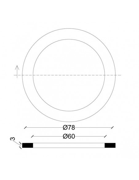 GUARNIZIONE PER BOCCHETTONE IN GOMMATELA  2"