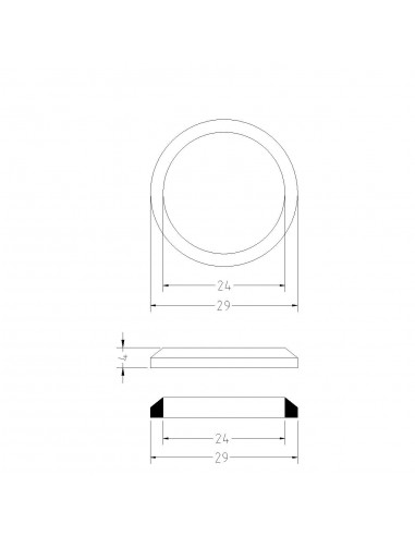 GUARNIZIONE CONICA DIAMETRO 26X1"
