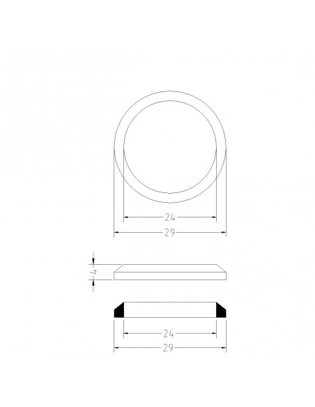 GUARNIZIONE CONICA DIAMETRO 26X1"