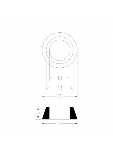 GUARNIZIONE CONICA DIAMETRO 1.1/4X32