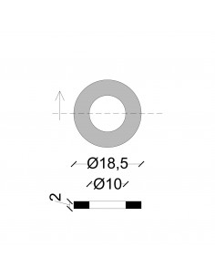 GUARNIZIONI PER RACCORDI OMOLOGATE 3/4 CONFEZ,10 P/Z 2