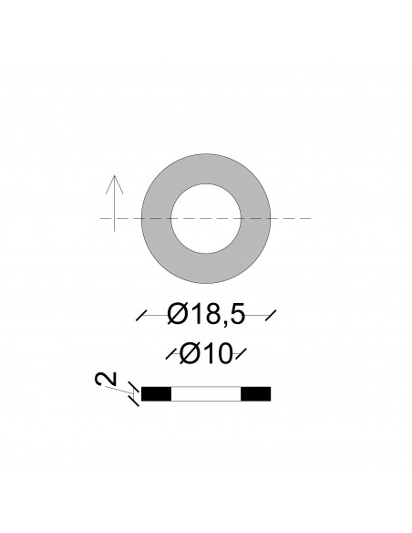 GUARNIZIONI PER RACCORDI OMOLOGATE 1" CONFEZ,10 P/Z