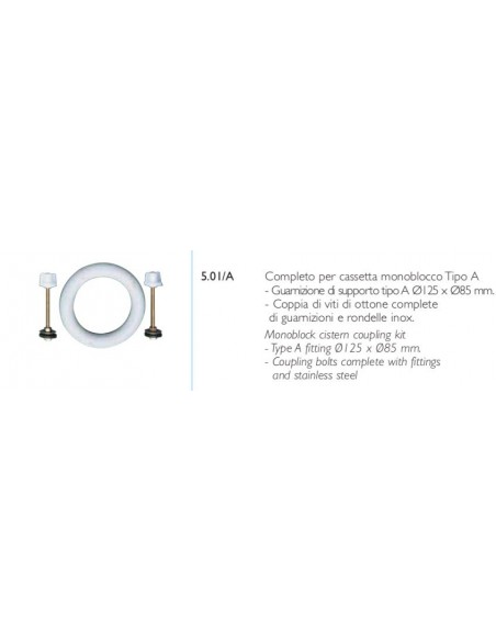 SET GUARNIZIONE E FISSAGGI  ITS ANELLO GRANDE 5.0I/A