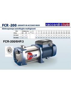 ELETTROPOMPA PEDROLLO FCR 200/6 hp.3 380v