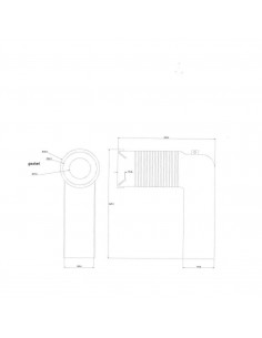 CURVA WC REGOLABILE 90X100 2358.00PB 2