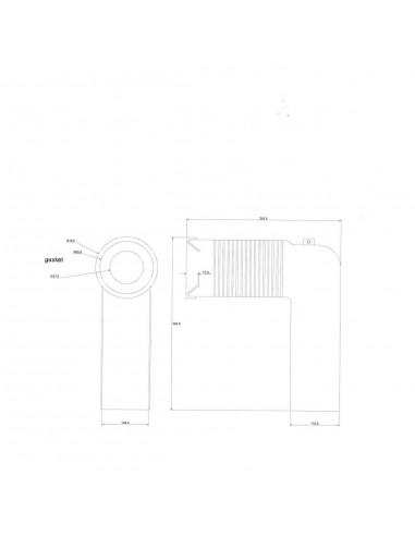 CURVA WC REGOLABILE 90X100 2358.00PB