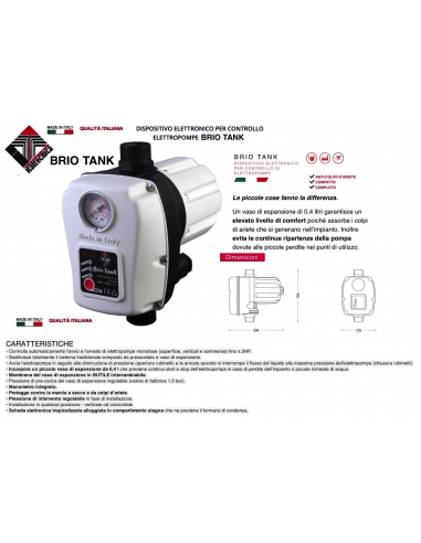 PRESSOFLUSSOSTATO BRIO TANK  ITALTECNICA
