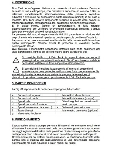 PRESSOFLUSSOSTATO BRIO TANK  ITALTECNICA