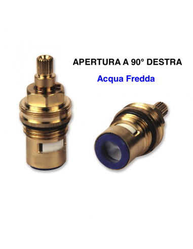 KERAMISCHER VITON 1/2" RECHTS 90° KALTES WASSER...