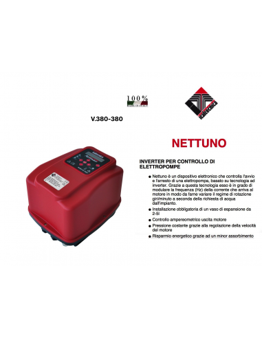 INVERTER NETTUNO 380V N2.T13.51.000.00  ITALTECNICA Escluso Trasduttore di Pressione