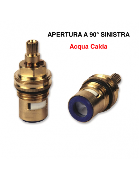 VITONE 1/2 CERAMICO SX 90° ACQUA CALDA BROCCIA 8X20