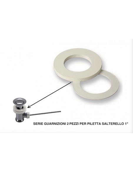 GUARNIZIONE PER PILETTA CON SALTARELLO DIAMETRO 1" 