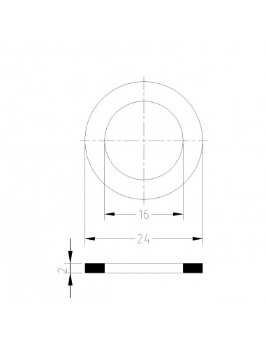DICHTUNG WASSER KUNSTSTOFF P/Z 100 Ø3/4