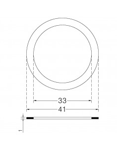 DICHTUNG FÜR 1" ALUMINIUMRADIATOR 2