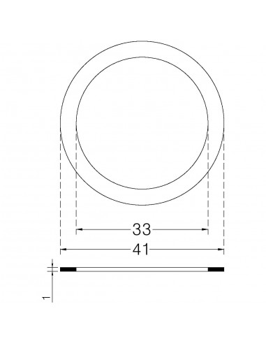 DICHTUNG FÜR 1" ALUMINIUMRADIATOR