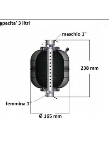 VAREM POLMONE PASSANTE LITRI 3 SANITARIO