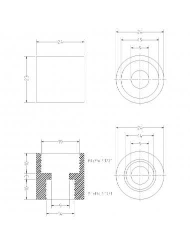 VERCHROMTER ADAPTER F1/2XF15/1 GTL