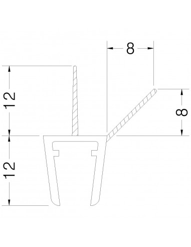 PROFIL TAUROBSCHLAG BOX KRISTALL 3*4*5 mm