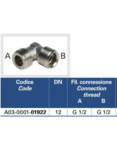 EUROTIS WINKEL FÜR KOCHFELD M1/2X1/2M