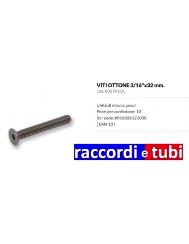 SCHRAUBEN FÜR VERLÄNGERUNGSSTANGE 3/16''X32