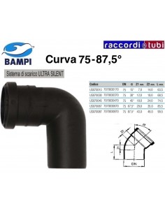 CURVA A INNESTO ULTRA SILENT DIAM.75  90°