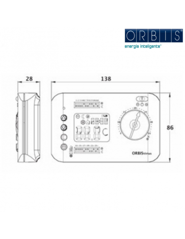 ORBIT THERMOSTAT VIRTUS WEIß