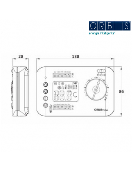 ORBIT THERMOSTAT VIRTUS WEIß