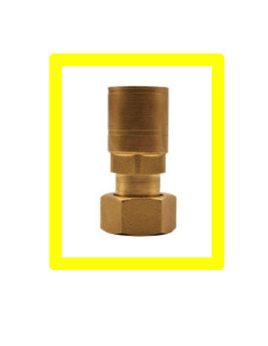 RACCORDO FEMMINA CON GIRELLO E-PRESS 1/2XDN12 GAS 