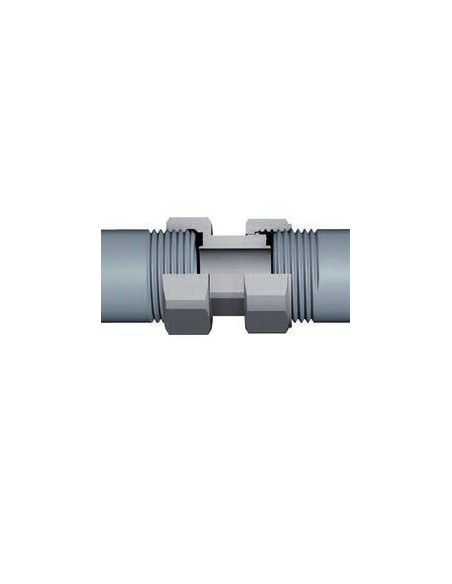 Raccordo di giunzione 2 pezzi FF 3/4X1" ottone giallo calotta mobile