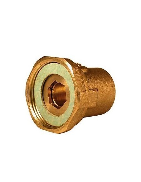 Bocchettone per Circolatore CON CHIUSURA F1"1/2 x Uscita 1" F