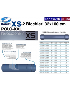 TUBO XS 101951 2 BICCHIERI 32-1000