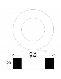 GELOCHTE LEDERHAUBE FÜR GUSSEISENPUMPE D.70 2