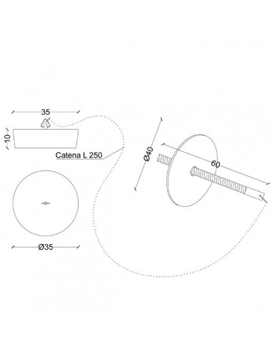 GUMMISTOPF MIT KETTE DURCHMESSER 35