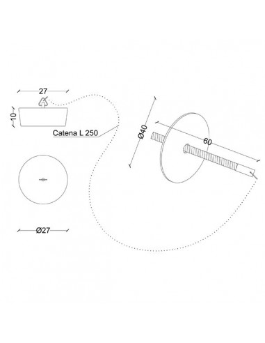 GUMMISTOPF MIT KETTE DURCHMESSER 27