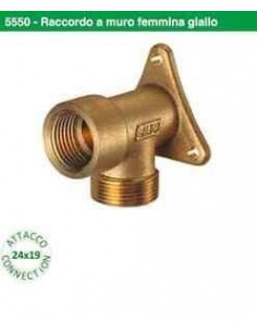 GOMITO CON STAFFA FAR F.1/2X24/19 ART.5550 12 OTTONE GIALLO