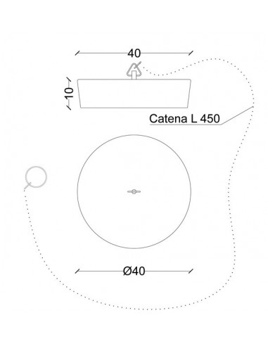 GUMMISTOPF MIT KETTE DURCHMESSER 40