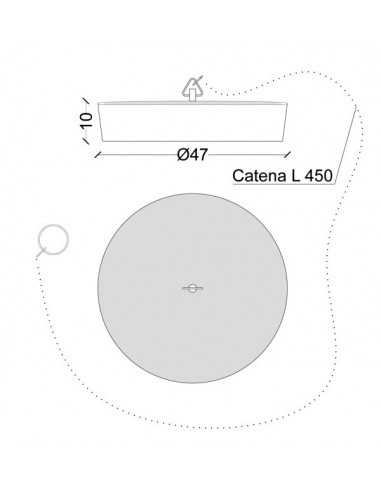 TAPPO IN GOMMA CON CATENA DIAMETRO 47