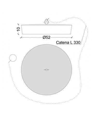 TAPPO IN GOMMA CON CATENA DIAMETRO 52