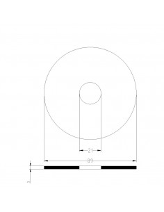 FLACHE GUMMIDICHTUNG 84X19,5X3 2