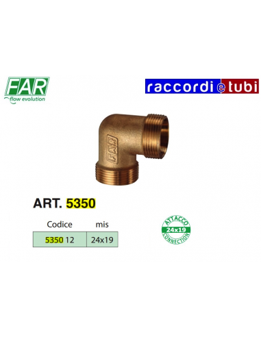 MESSING GELB WINKEL FAR 24/19X24/19 ART.5350 12