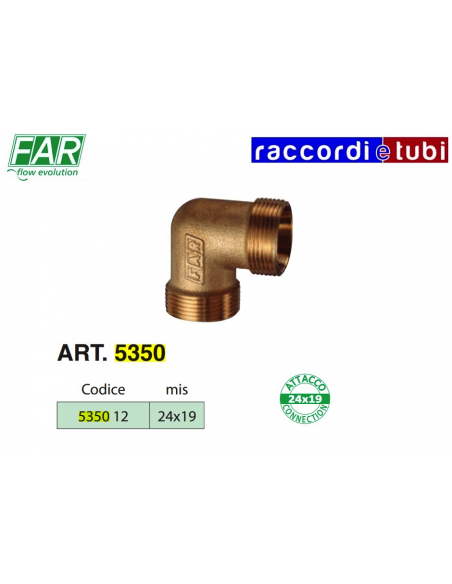 MESSING GELB WINKEL FAR 24/19X24/19 ART.5350 12