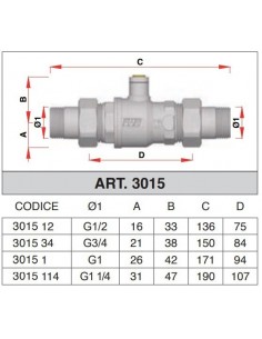 VALVOLA DI ZONA FAR  A 2 VIE D.1.1/4 A SFERA... 2
