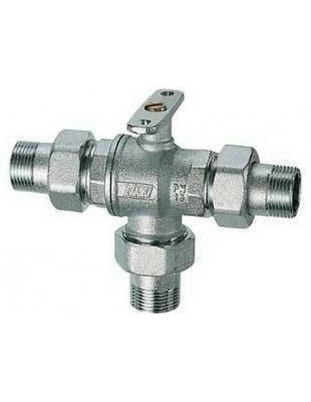 VALVOLA DI ZONA FAR  A 3 VIE D.3/4 A SFERA MOTORIZZABILE CORPO CROMATO ART.3020 34