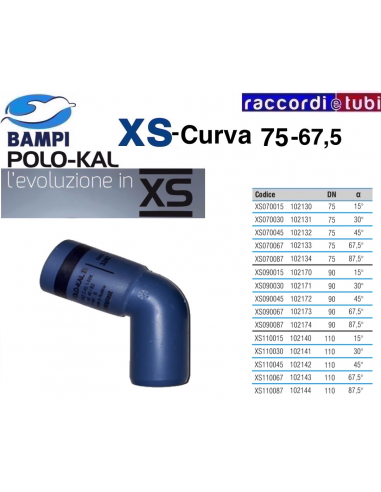 CURVA XS INNESTO 102133 DN 75-67'