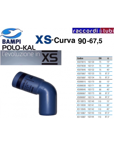 WINKEL XS KUPPLUNG 102172 DN 90-67'