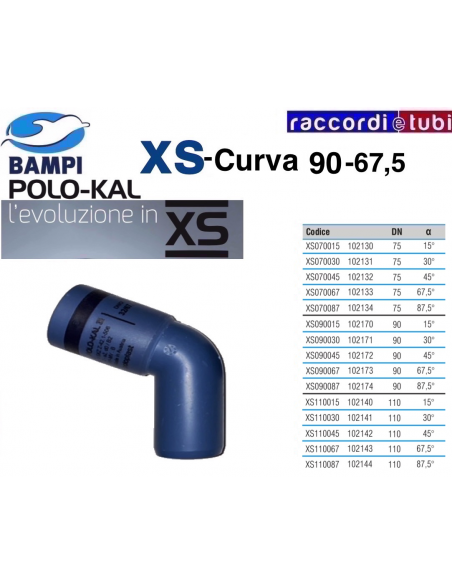 WINKEL XS KUPPLUNG 102172 DN 90-67'