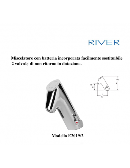 ELEKTRONISCHER MISCHER RIVER E2019/2 BATTERIEBETRIEB
