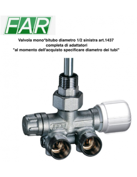 MONO/BIROHR LINKS THERMOSTATISIERBARES VENTIL 1/2 ART.1437